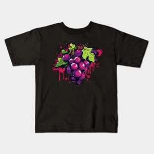 Juicy Fruit Grapes Summer Kids T-Shirt